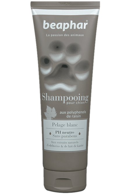 BEAPHAR Shampooing Pelage blanc 250 мл французский премиум-шампунь для собак светлых окрасов
