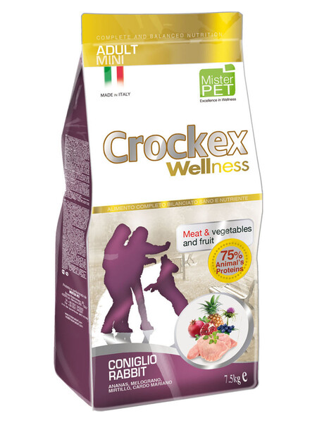 CROCKEX Wellness корм сухой для собак мелких пород кролик с рисом