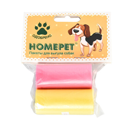 HOMEPET 2 х 20 шт пакеты для выгула собак