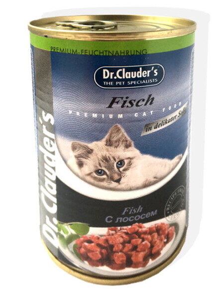 Dr.Clauder`s 415 гр консервы для кошек с лососем