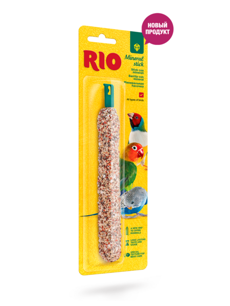 RIO Mineral stick 65 г минеральная палочка для всех видов птиц
