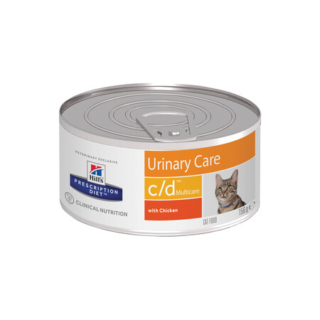 Hill`s Prescription Diet c/d Urinary Care 156 г консервы для кошек для лечения и профилактики мочекаменной болезни курица