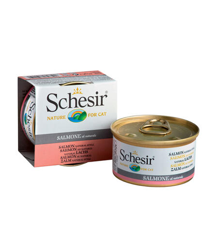 SCHESIR 85 г консервы для кошек лосось в собственном соку
