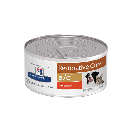 Hill`s Prescription Diet a/d Restorative Care 156 г консервы для собак и кошек для восстановления после заболеваний и операций и потере аппетита