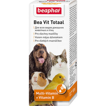 BEAPHAR Bea Vit Total 50 мл мультивитамины для кошек, собак, птиц, грызунов