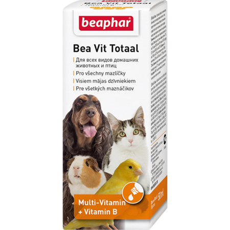 BEAPHAR Bea Vit Total 50 мл мультивитамины для кошек, собак, птиц, грызунов