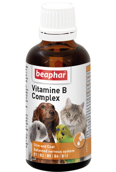 BEAPHAR Vitamine B Komplex 50 мл комплекс витаминов группы В для кошек, собак, птиц