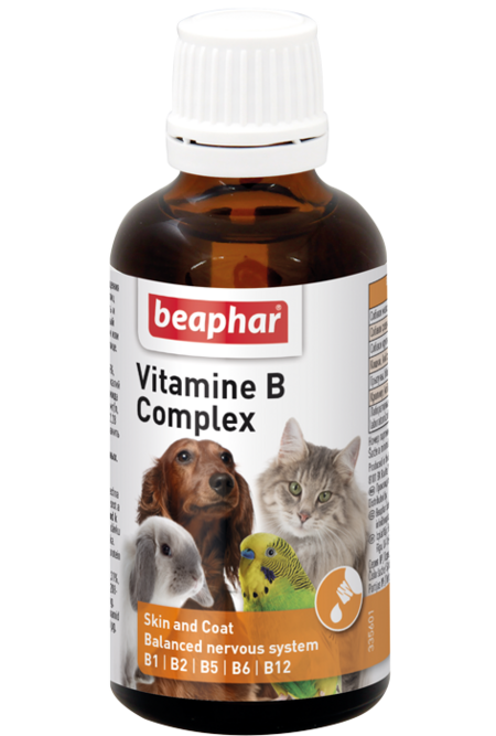 BEAPHAR Vitamine B Komplex 50 мл комплекс витаминов группы В для кошек, собак, птиц