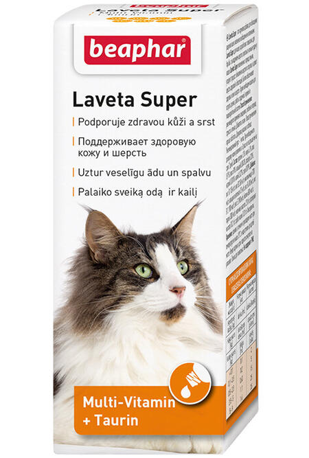 BEAPHAR Laveta super 50 мл витамины для кошек для шерсти