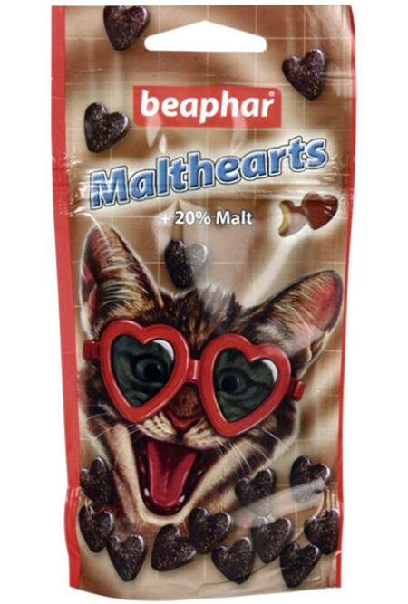 BEAPHAR Malt-Hearts 150 шт сердечки для кошек с мальт пастой