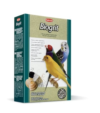 PADOVAN BIOGRIT 700 г био-песок для здорового питания декоративных птиц с витаминами и минералами.