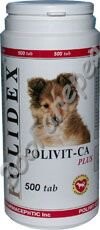 POLIDEX Поливит-Кальций плюс 500 табл. - предназначен для щенков, беременных и кормящих сук
