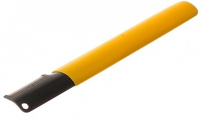 Hello PET тримминг частый с ручкой желтый