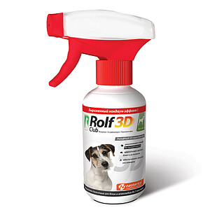 ROLF CLUB 3D 200 мл спрей от клещей и блох для собак