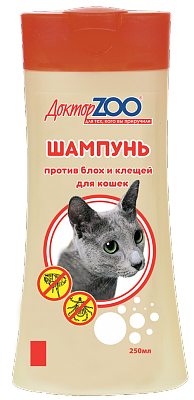 Доктор ZOO 250мл шампунь для кошек антипаразитарный