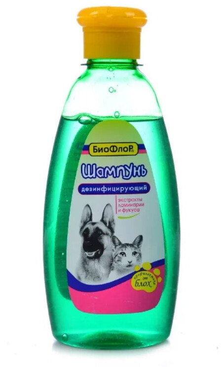БиоФлор 245 мл шампунь дезинфицирующий для собак и кошек