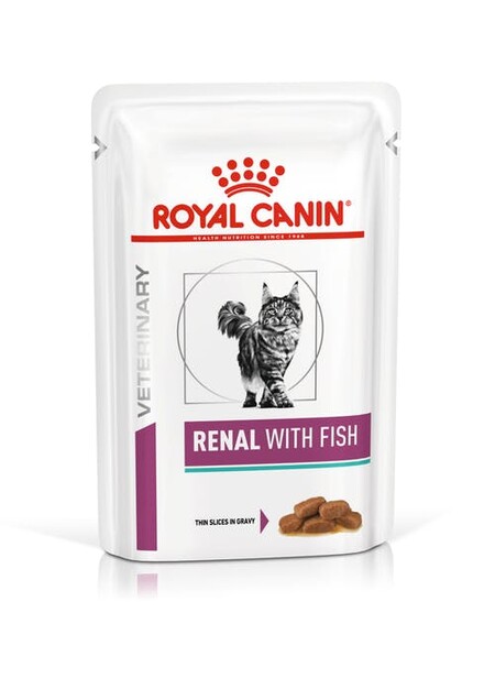 ROYAL CANIN VD RENAL 85 г пауч соус ветеринарная диета для кошек с почечной недостаточностью с тунцом