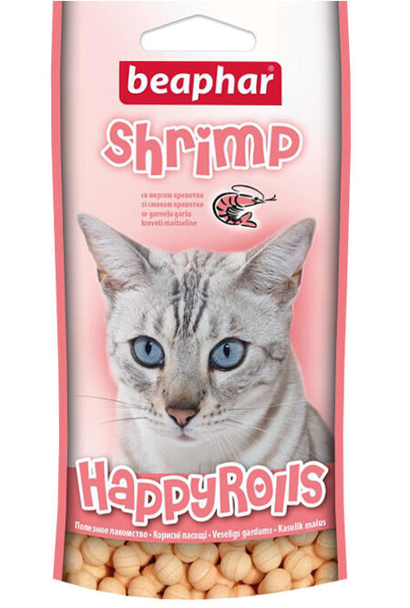 BEAPHAR Rouletties Shrimp 80 шт лакомство для кошек с креветками