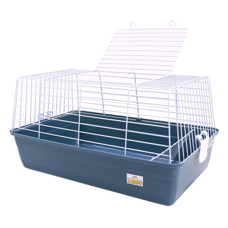 KREDO Клетка для кроликов в коробке 60х36х32см с кормуш. для сена