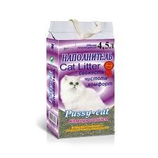Pussy-Cat 4,5 л комкующийся наполнитель для кошачьих туалетов