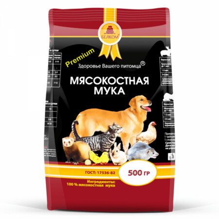 БЕЛКОМ 500 г мясокостная мука ГОСТ 17536-82