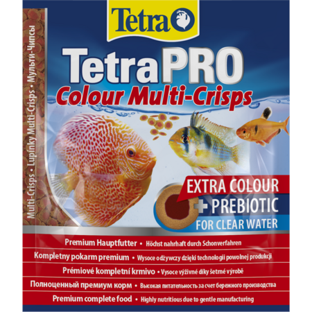 TETRA PRO COLOUR CRISPS 12 г высококачественный корм для всех видов декоративных рыб усиление и насыщенность красок