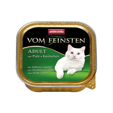 ANIMONDA VOM FEINSTEN CLASSIC 100 г консервы для кошек с индейкой и кроликом ламистер