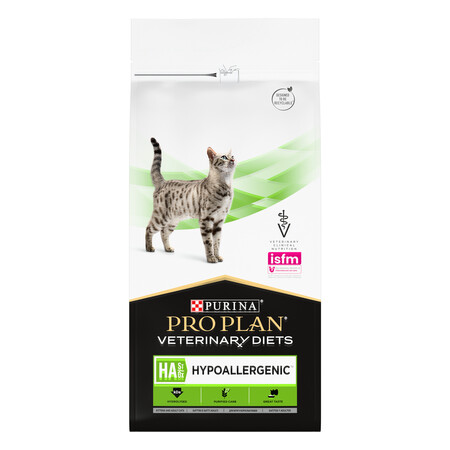 PRO PLAN VETERINARY DIETS HA ST/OX Hypoallergenic 1,3 кг сухой корм для кошек диетический при пищевой непереносимости