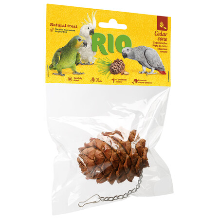 RIO лакомство-игрушка кедровая шишка для всех видов птиц