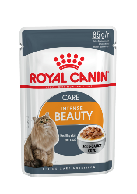 ROYAL CANIN INTENSE BEAUTY 85 г пауч соус влажный корм для поддержания красоты шерсти кошек