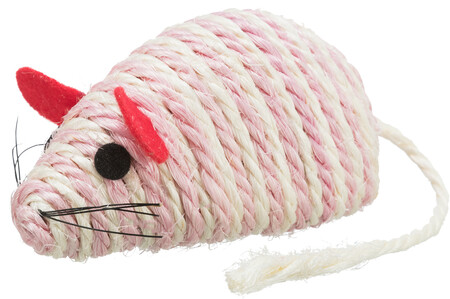 TRIXIE 10 см игрушка для кошки мышь веревочная