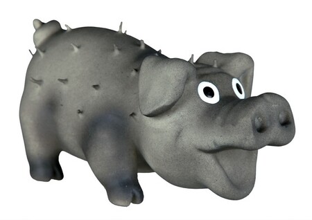 TRIXIE Игрушка Свинка с щетиной 10 см латекс.