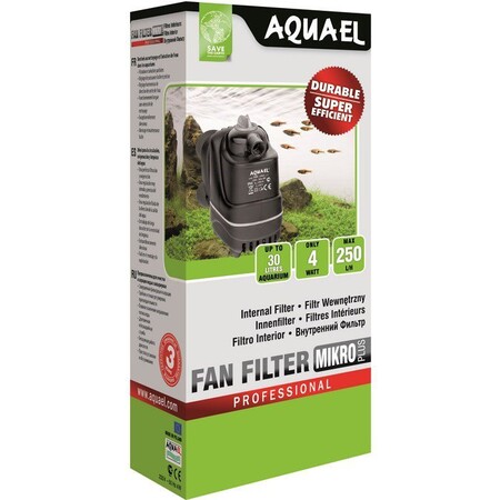 AQUAEL FAN-Micro plus 4 Вт, 250 л/ч внутренний фильтр для аквариумов от 3 до 30 л