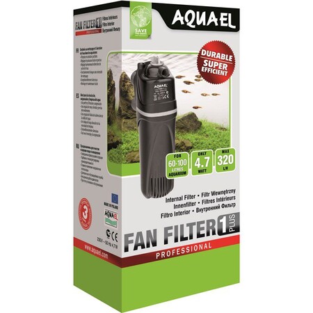 AQUAEL FAN-1 plus 4,7 Вт, 320 л/ч внутренний фильтр для аквариумов от 60 до 100 л