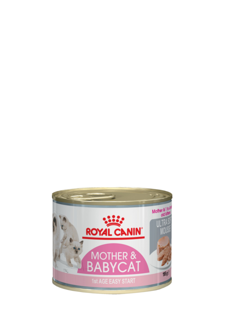 ROYAL CANIN MOTHER&BABYCAT 195 г консервы мусс корм для котятс рождения до 4 месяцев