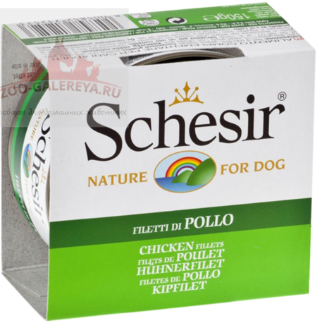 SCHESIR 150 г консервы для собак цыпленок