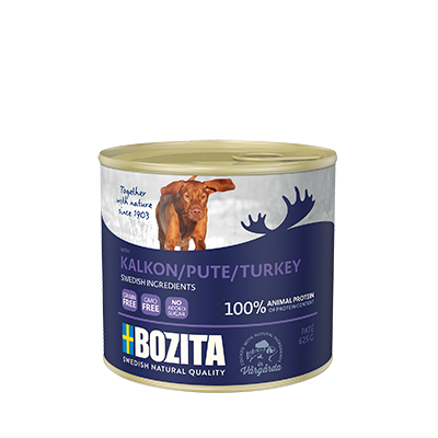 BOZITA Turkey 625 г консервы для собак мясной паштет с индейкой