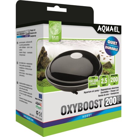 AQUAEL OXYBOOST 200 plus 2,5Вт 200 л/ч компрессор для аквариумов