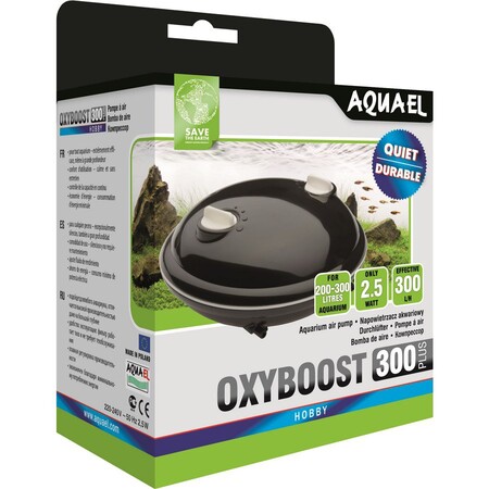AQUAEL OXYBOOST 300 plus 2,5Вт 300 л/ч компрессор для аквариумов