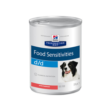 Hill`s Prescription Diet d/d Food Sensitivities 370 г консервы для собак с пищевыми аллергиями лосось 1х6