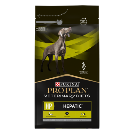 PRO PLAN VETERINARY DIETS HP Hepatic 3 кг сухой корм для щенков и взрослых собак диетический при хронической печеночной недостаточности