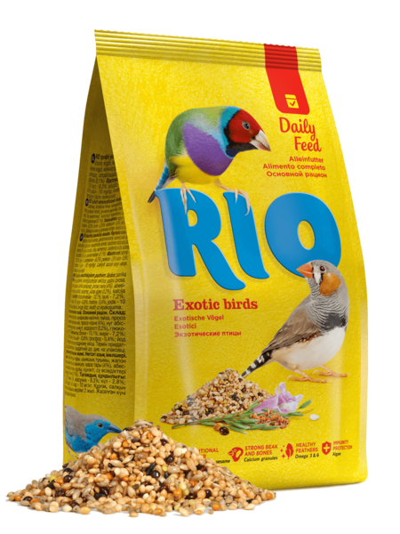 RIO 1000 г корм для экзотических птиц основной рацион