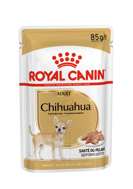 ROYAL CANIN CHIHUAHUA ADULT 85 г пауч консервы для собак породы чихуахуа в возрасте с 8 месяцев