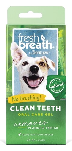 TropiClean Свежее дыхание 118 мл гель для чистки зубов для собак и кошек