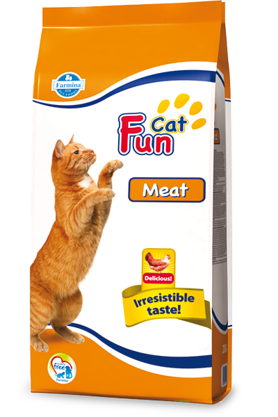 FARMINA Fun Cat Adult 20 кг корм для кошек мясо