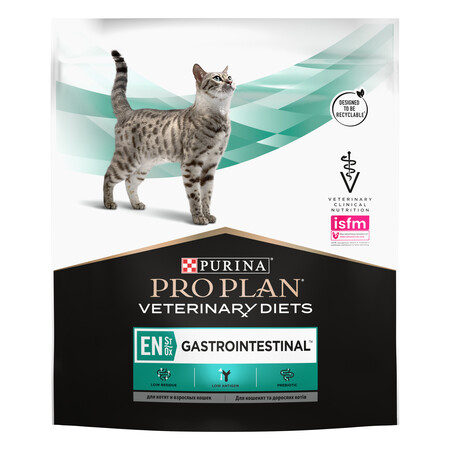 PRO PLAN VETERINARY DIETS EN ST/OX Gastrointestinal 400 г сухой корм для котят и взрослых кошек диетический при расстройствах пищеварения