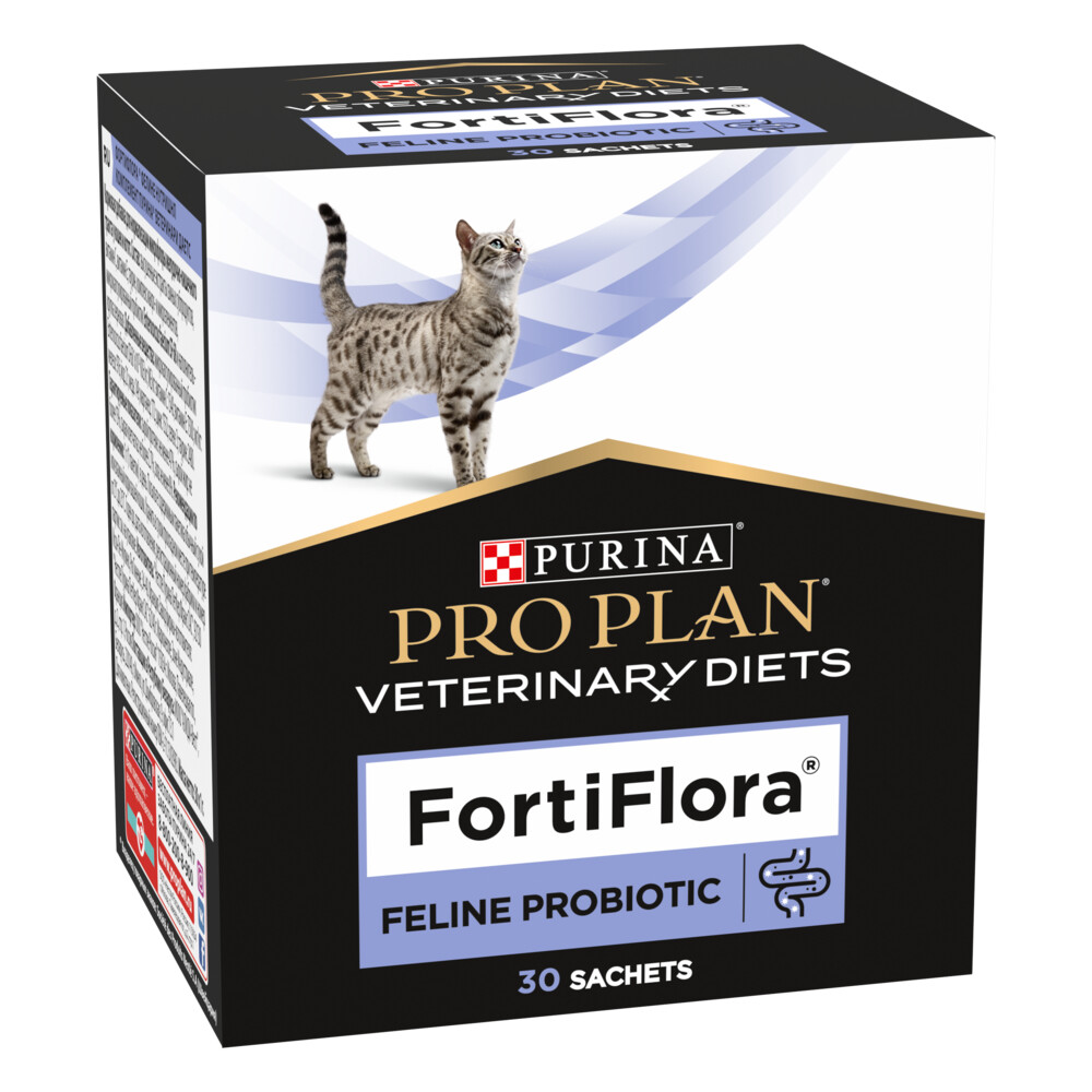 PRO PLAN VETERINARY DIETS FortiFlora 30 г пищевая добавка для кошек для поддержания баланса микрофлоры