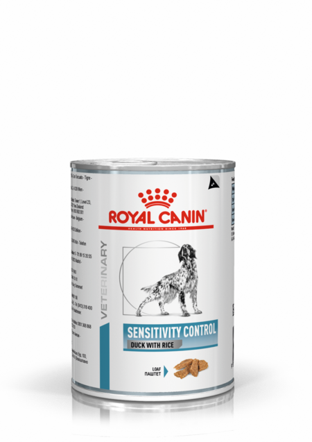 ROYAL CANIN VD SENSITIVITY CONTROL 420 г консервы ветеринарная диета для собак при пищевой аллергии или непереносимости c уткой и рисом
