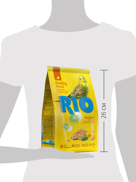 RIO 1000 г корм для волнистых попугайчиков в период линьки