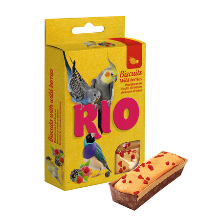 RIO 5х7 г бисквиты для птиц с лесными ягодами